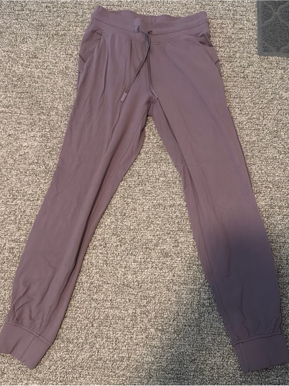 LULULEMON Mauve Jogger Pants with Drawstring Waist